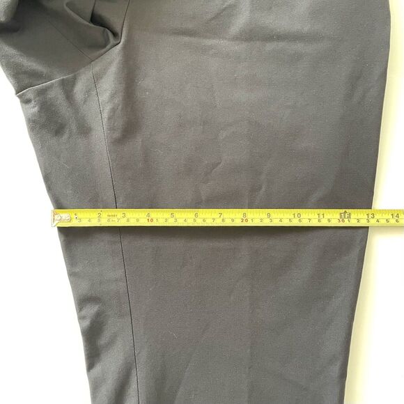 Lafayette 148 New York Cropped Tapered Black Pants Side Elastic Waist - Picture 11 of 15